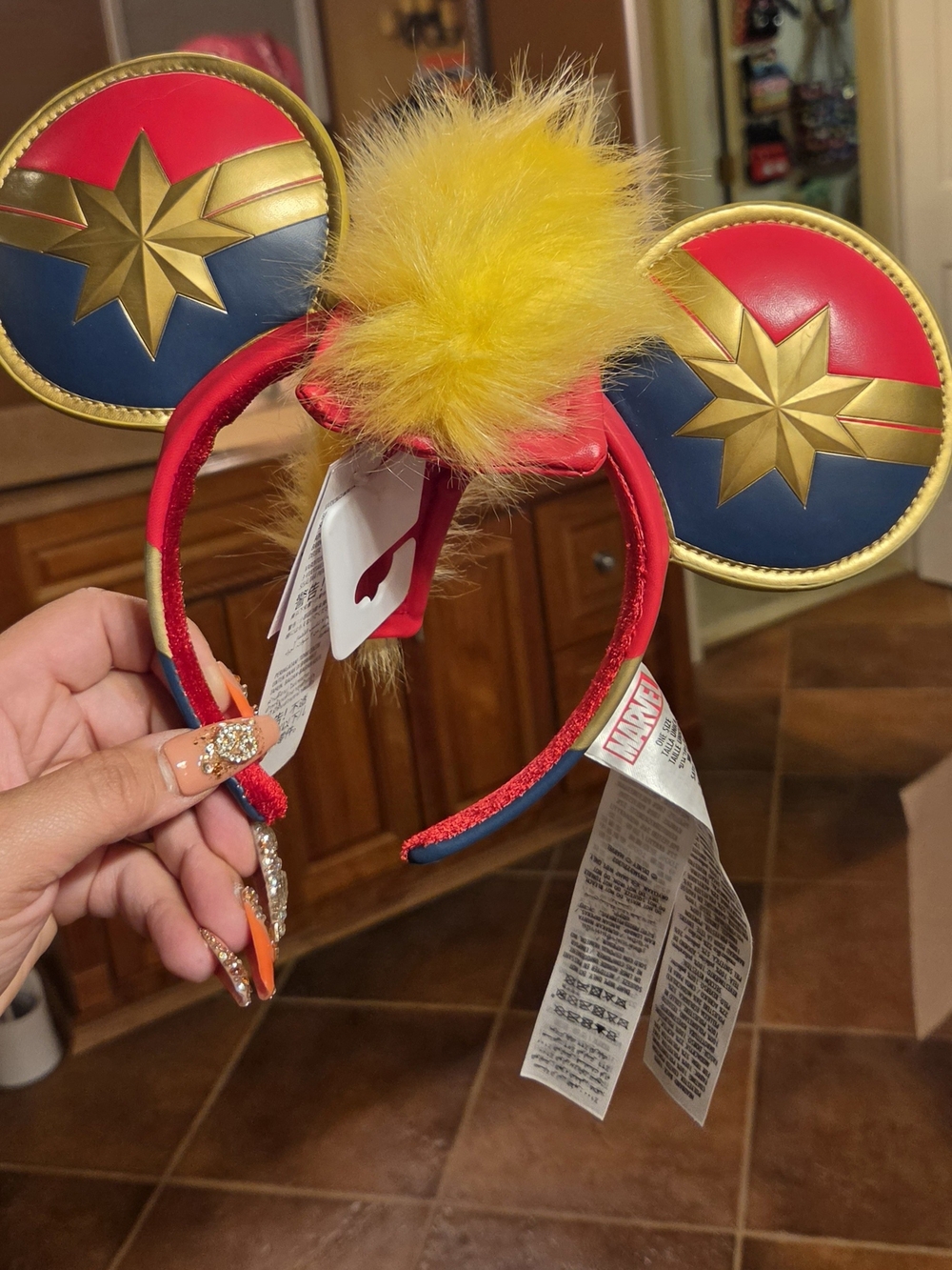 Disney Parks Captain Marvel Mickey Ear Headband